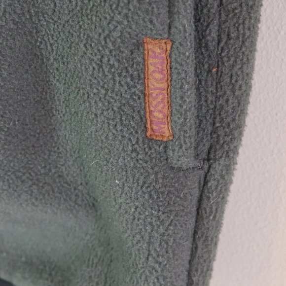 Mossy Oak Men's Size L Green Fleece Zip Vest Sleeveless - Picture 4 of 7